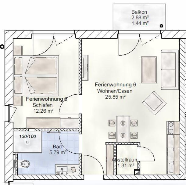 Sporthotel Neuruppin - Gästehaus mit Ferienwohnungen Exterior foto